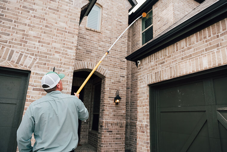 technicians removing any cobwebs